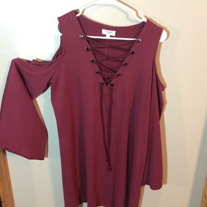 Deep red Umgee dress